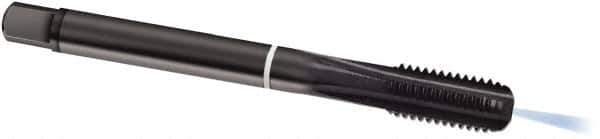Guhring - M10x1.00 Metric Fine, 4 Flute, Oxide Finish, Cobalt Spiral Point Tap - Modified Bottoming Chamfer, Right Hand Thread, 90mm OAL, 6HX Class of Fit, Series 1904 - Exact Industrial Supply
