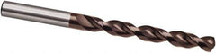 Guhring - 11.5mm 130° Cobalt Jobber Drill - TiAlN Finish, Right Hand Cut, Parabolic Flute, 142mm OAL, Cone Relief Point - USA Tool & Supply