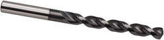 Guhring - 25/64" 130° Cobalt Jobber Drill - TiCN Finish, Right Hand Cut, Parabolic Flute, 133mm OAL, Cone Relief Point - USA Tool & Supply
