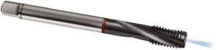 Guhring - M16x2.00 Metric 4 Flute 6HX Modified Bottoming Spiral Flute Tap - Cobalt, TiCN Finish, 110mm OAL, Right Hand Flute, Right Hand Thread, D6/D7, Series 1194 - USA Tool & Supply