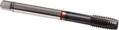 Guhring - M5x0.80 Metric, 3 Flute, TiCN Finish, Cobalt Spiral Point Tap - Plug Chamfer, Right Hand Thread, 70mm OAL, 6H Class of Fit, Series 1915 - Exact Industrial Supply