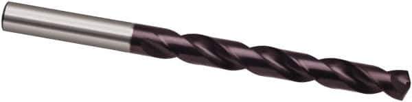 Guhring - 8.6mm 130° Cobalt Jobber Drill - FIREX Finish, Right Hand Cut, Spiral Flute, 125mm OAL, Cone Relief Point - USA Tool & Supply