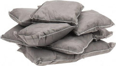 PRO-SAFE - 9 Inch Long x 9 Inch Wide x 2 Inch High, Gray Sorbent Pillow - 15 Gallon Capacity, Universal - USA Tool & Supply