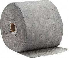 PRO-SAFE - Universal Use, 67 Gallon Package Capacity Sorbent Roll - 300' Long x 15" Wide, Gray - USA Tool & Supply