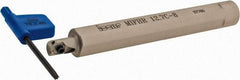 Iscar - MIFH, Internal, Right Hand, 0.492" Max Depth of Cut, Indexable Grooving Tool Holder - MI.R 10.., MI.R 8.. Insert Compatibility, 1/2" Shank Width, 4.03" OAL, Through Coolant - USA Tool & Supply