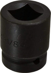 Proto - 1" Drive 1-1/8" Impact Socket - 4 Points, 2-1/2" OAL - USA Tool & Supply