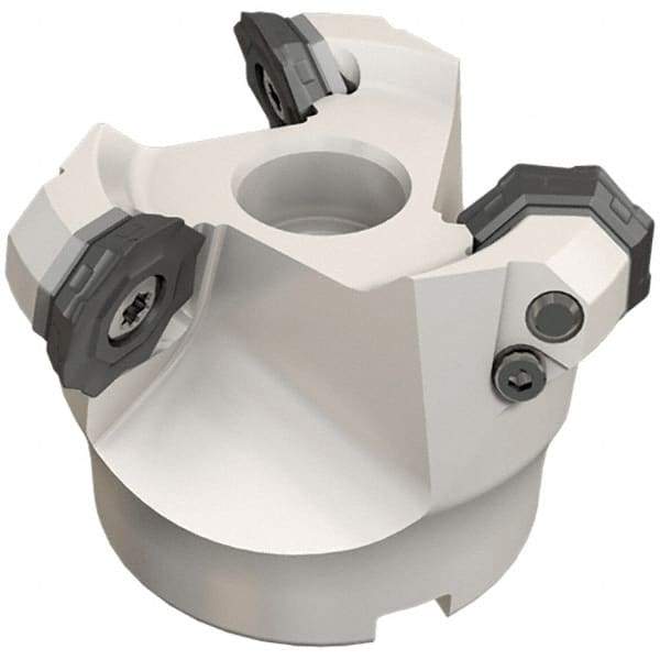 Iscar - 6.49" Cut Diam, 2" Arbor Hole, 0.18" Max Depth of Cut, 42° Indexable Chamfer & Angle Face Mill - 9 Inserts, OF..\xB6RFM. 1905 Insert, Right Hand Cut, 9 Flutes, Series Heliocto - USA Tool & Supply