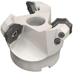 Iscar - 6.49" Cut Diam, 2" Arbor Hole, 0.18" Max Depth of Cut, 42° Indexable Chamfer & Angle Face Mill - 9 Inserts, OF..\xB6RFM. 1905 Insert, Right Hand Cut, 9 Flutes, Series Heliocto - USA Tool & Supply