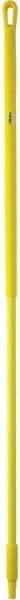 Vikan - 59 x 1-1/4" Fiberglass Squeegee Handle - European Threaded Connection, Yellow - USA Tool & Supply