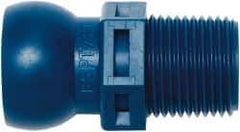 Loc-Line - 1/2" Hose ID, Male to Female Coolant Hose Connector - 3/8 BSPT, For Loc-Line Modular Hose Systems - USA Tool & Supply