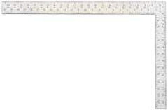 Starrett - 24" Blade Length x 2" Blade Width, 16" Base Length x 1-1/2" Base Width Steel Square - 2 Inch Wide Blade, 1-1/2 Inch Wide Base - USA Tool & Supply