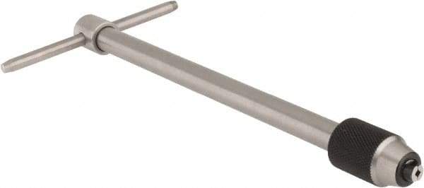 Starrett - 1/16 to 3/16" Tap Capacity, T Handle Tap Wrench - 6" Overall Length - USA Tool & Supply