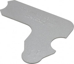 Starrett - 11/64 Inch Radius Gage - Satin Chrome Finish, Stainless Steel - USA Tool & Supply