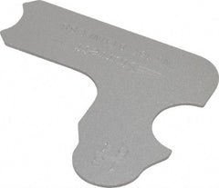Starrett - 13/64 Inch Radius Gage - Satin Chrome Finish, Stainless Steel - USA Tool & Supply