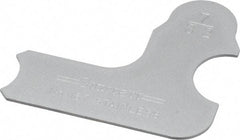 Starrett - 7/32 Inch Radius Gage - Satin Chrome Finish, Stainless Steel - USA Tool & Supply