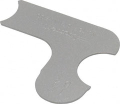 Starrett - 17/64 Inch Radius Gage - Satin Chrome Finish, Stainless Steel - USA Tool & Supply