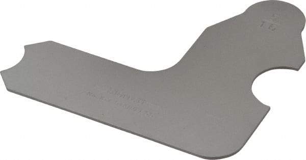 Starrett - 5/16 Inch Radius Gage - Satin Chrome Finish, Stainless Steel - USA Tool & Supply