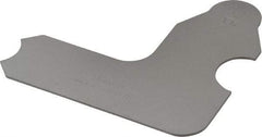 Starrett - 5/16 Inch Radius Gage - Satin Chrome Finish, Stainless Steel - USA Tool & Supply
