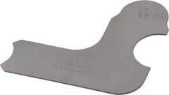 Starrett - 7/16 Inch Radius Gage - Satin Chrome Finish, Stainless Steel - USA Tool & Supply