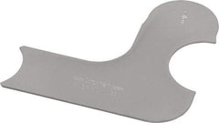 Starrett - 1/2 Inch Radius Gage - Satin Chrome Finish, Stainless Steel - USA Tool & Supply