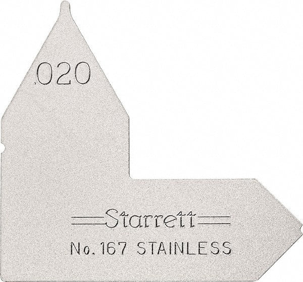 Starrett - Radius Gages Material: Stainless Steel Finish/Coating: Satin Chrome - USA Tool & Supply