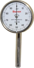 Starrett - 4 Piece, 0.2" Max Measuring, 1-7/16" Dial Diam, 0-100 Dial Reading, White Dial Test Indicator Kit - 0.001" Dial Graduation - USA Tool & Supply
