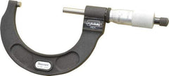 Starrett - 2 to 3" Range, 0.0001" Graduation, Mechanical Outside Micrometer - Ratchet Stop Thimble, Accurate to 0.00005", Digital Counter - USA Tool & Supply