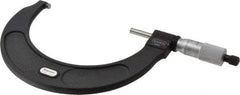 Starrett - 4 to 5" Range, 0.0001" Graduation, Mechanical Outside Micrometer - Ratchet Stop Thimble, Accurate to 0.0001", Digital Counter - USA Tool & Supply