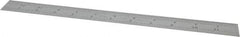 Starrett - 12" Long, 1/64, 1/50, 1/32, 1/10" Graduation, Flexible Steel Rule - 3R Graduation Style, 1" Wide, Silver, Satin Chrome Finish - USA Tool & Supply