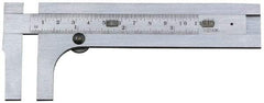 Starrett - 0 to 3-1/2" Stainless Steel Vernier Caliper - 1/32" Graduation, 1-3/8" Jaw Depth, 0.001" Accuracy, Thumb Lock - USA Tool & Supply