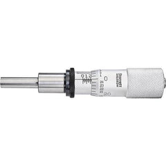 Starrett - 1 Inch, 13/16 Inch Plain Thimble, 0.3 Inch Diameter x 1-1/4 Inch Long Spindle, Mechanical Micrometer Head - USA Tool & Supply