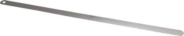 Starrett - 0.03mm Thick x 1/2 Inch Wide x 300mm Leaf Length, Parallel Feeler Gage - Tempered Steel - USA Tool & Supply