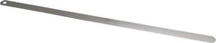 Starrett - 0.03mm Thick x 1/2 Inch Wide x 300mm Leaf Length, Parallel Feeler Gage - Tempered Steel - USA Tool & Supply
