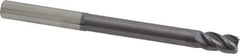 Accupro - 8mm, 14mm LOC, 8mm Shank Diam, 100mm OAL, 4 Flute, Solid Carbide Square End Mill - Single End, AlTiN Finish, Spiral Flute, 40° Helix, Centercutting, Right Hand Cut, Right Hand Flute - USA Tool & Supply