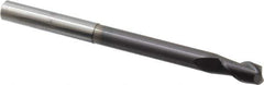 Accupro - 8mm, 14mm LOC, 8mm Shank Diam, 100mm OAL, 2 Flute, Solid Carbide Square End Mill - Single End, AlTiN Finish, Spiral Flute, 40° Helix, Centercutting, Right Hand Cut, Right Hand Flute - USA Tool & Supply