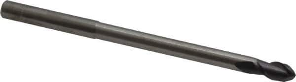 Accupro - 3/16" Diam, 3/8" LOC, 2 Flute Solid Carbide Ball End Mill - AlTiN Finish, Single End, 3" OAL, 3/16" Shank Diam, Spiral Flute - USA Tool & Supply