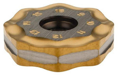 Seco - ONMU090520 M15 Grade MP3000 Carbide Milling Insert - TiAlN Finish, 0.228" Thick, 0.866" Inscribed Circle - USA Tool & Supply