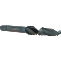 DORMER - 5/8-11 UNC, 134mm OAL, 17/32" Drill Diam x 33mm Drill Length, Combination Drill & Tap - 2 Flutes, 31mm Thread Length, High Speed Steel, Oxide Finish, 2B - USA Tool & Supply