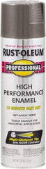 Rust-Oleum - Dark Machinery Gray, Gloss, Rust Proof Enamel Spray Paint - 14 Sq Ft per Can, 15 oz Container, Use on Multipurpose - USA Tool & Supply