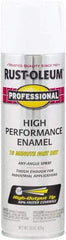 Rust-Oleum - White, Gloss, Rust Proof Enamel Spray Paint - 14 Sq Ft per Can, 15 oz Container, Use on Multipurpose - USA Tool & Supply