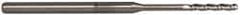 Accupro - 0.075" Diam, 1/2" LOC, 3 Flute Solid Carbide Ball End Mill - Uncoated, Single End, 2-1/2" OAL, 1/8" Shank Diam, Spiral Flute - USA Tool & Supply