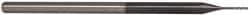 Accupro - 0.025" Diam, 1/8" LOC, 3 Flute Solid Carbide Ball End Mill - AlTiN Finish, Single End, 2-1/2" OAL, 1/8" Shank Diam, Spiral Flute - USA Tool & Supply