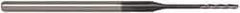 Accupro - 0.055" Diam, 0.385" LOC, 3 Flute Solid Carbide Ball End Mill - AlTiN Finish, Single End, 2-1/2" OAL, 1/8" Shank Diam, Spiral Flute - USA Tool & Supply