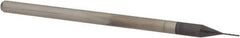 Accupro - 0.01", 0.05" LOC, 1/8" Shank Diam, 2-1/2" OAL, 3 Flute, Solid Carbide Square End Mill - Single End, AlTiN Finish, Spiral Flute, 30° Helix, Centercutting, Right Hand Cut, Right Hand Flute, Series Miniature - USA Tool & Supply