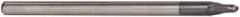 Accupro - 3/16" Diam, 3/16" LOC, 2 Flute Solid Carbide Ball End Mill - AlTiN Finish, Single End, 4" OAL, 1/4" Shank Diam, Spiral Flute - USA Tool & Supply