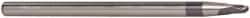 Accupro - 3/16" Diam, 3/16" LOC, 2 Flute Solid Carbide Ball End Mill - AlTiN Finish, Single End, 4" OAL, 1/4" Shank Diam, Spiral Flute - USA Tool & Supply