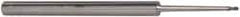 Accupro - 0.06" Diam, 0.06" LOC, 2 Flute Solid Carbide Ball End Mill - AlTiN Finish, Single End, 4" OAL, 1/4" Shank Diam, Spiral Flute - USA Tool & Supply