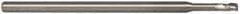 Accupro - 0.09", 0.135" LOC, 1/8" Shank Diam, 2-1/2" OAL, 3 Flute, Solid Carbide Square End Mill - Single End, Uncoated, Spiral Flute, 30° Helix, Centercutting, Series Miniature - USA Tool & Supply