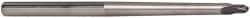 Accupro - 3/16" Diam, 3/16" LOC, 2 Flute Solid Carbide Ball End Mill - AlTiN Finish, Single End, 4" OAL, 1/4" Shank Diam, Spiral Flute - USA Tool & Supply