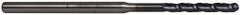Accupro - 0.1" Diam, 3/4" LOC, 3 Flute Solid Carbide Ball End Mill - AlTiN Finish, Single End, 2-1/2" OAL, 1/8" Shank Diam, Spiral Flute - USA Tool & Supply